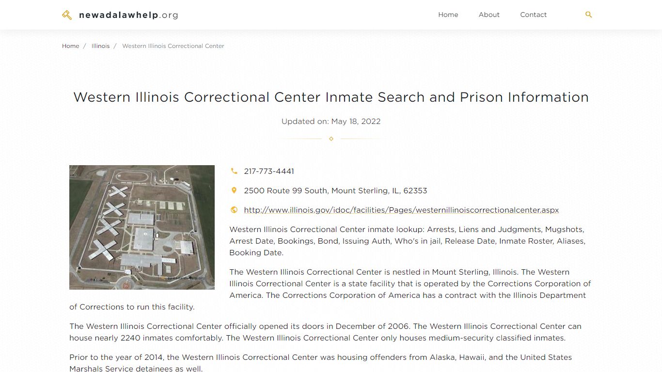 Western Illinois Correctional Center Inmate Search ...