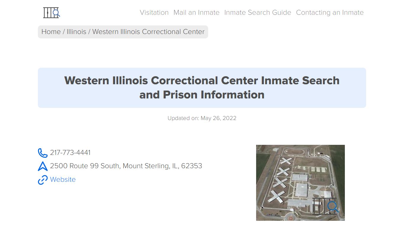 Western Illinois Correctional Center Inmate Search ...